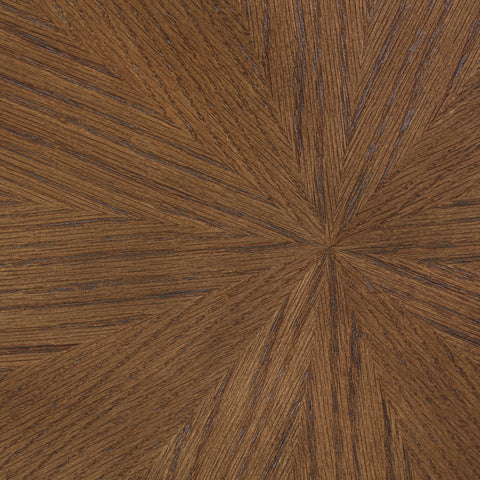 Selene 60" Brown Oak Veneer Dining Table, 1 Piece