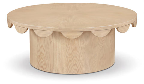 Selene Natural Oak Veneer Coffee Table, 1 Piece (Style 2)
