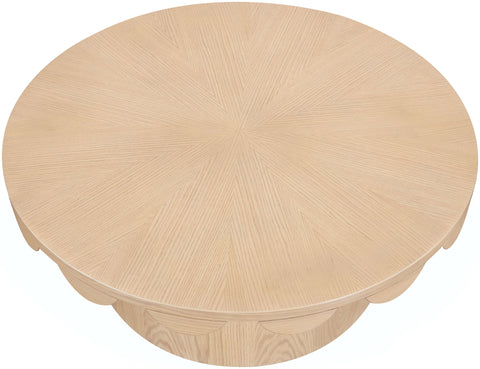 Selene Natural Oak Veneer Coffee Table, 1 Piece (Style 2)