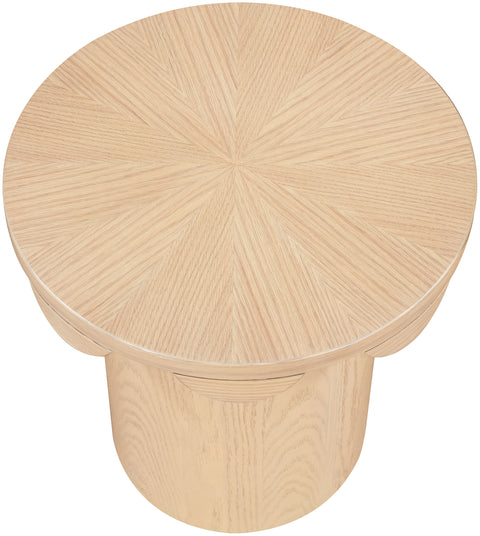 Selene Natural Oak Veneer End Table, 1 Piece