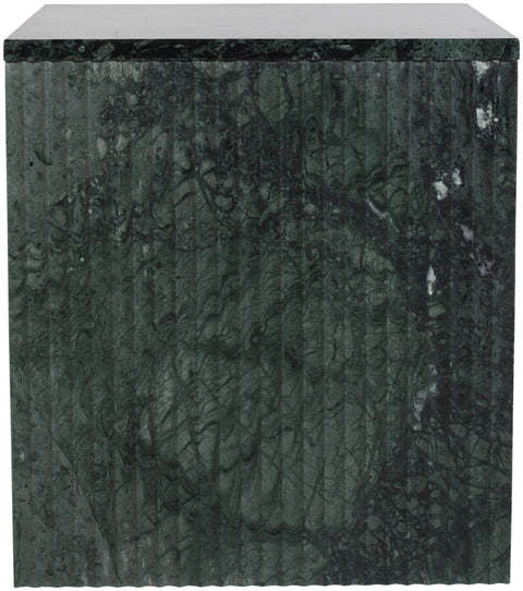 Tessa Green Genuine Marble End Table, 1 Piece