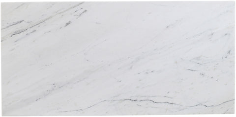 Tessa White Genuine Marble Coffee Table, 1 Piece