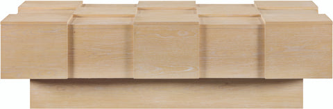 Camden Natural Oak Veneer Coffee Table, 1 Piece