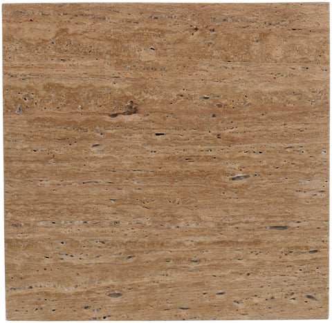 Tessa Natural Travertine End Table, 1 Piece