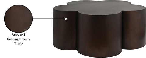 Iris Brown Iron Coffee Table, 1 Piece