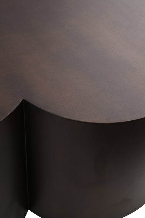 Iris Brown Iron Coffee Table, 1 Piece