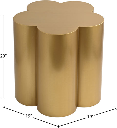 Iris Gold Iron End / Side Table, 1 Piece