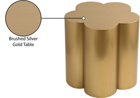 Iris Gold Iron End / Side Table, 1 Piece
