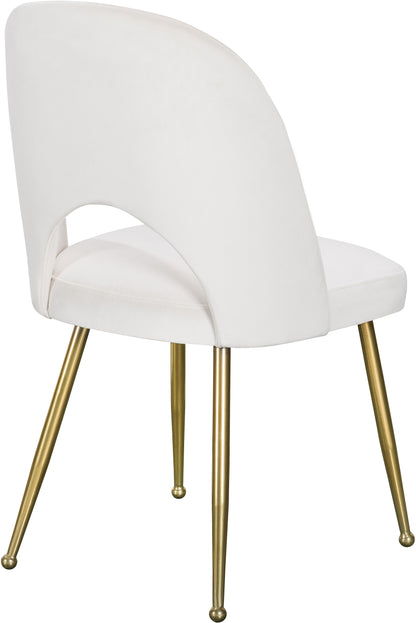 Edison Cream Velvet Dining Chair C