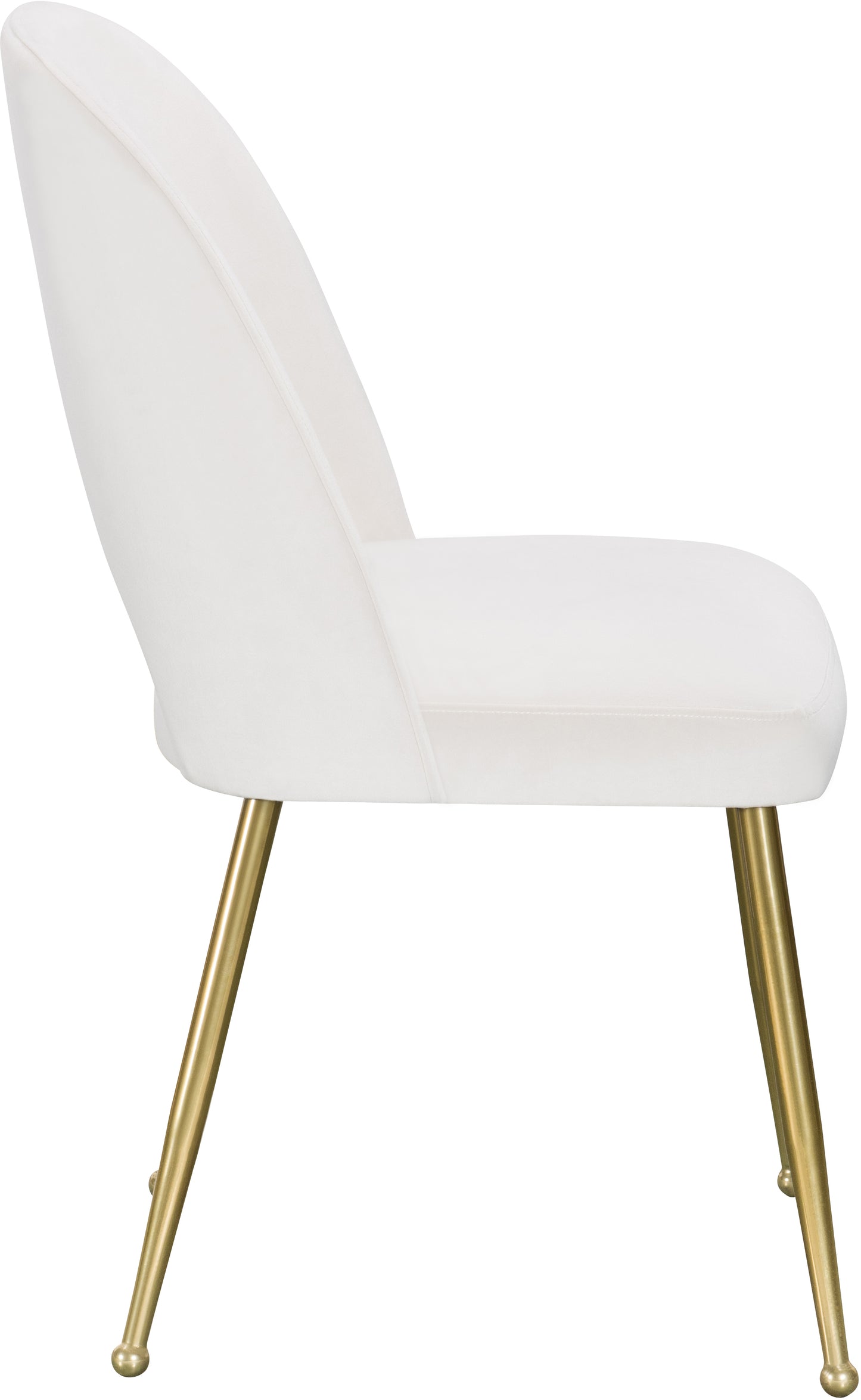 edison cream velvet dining chair c