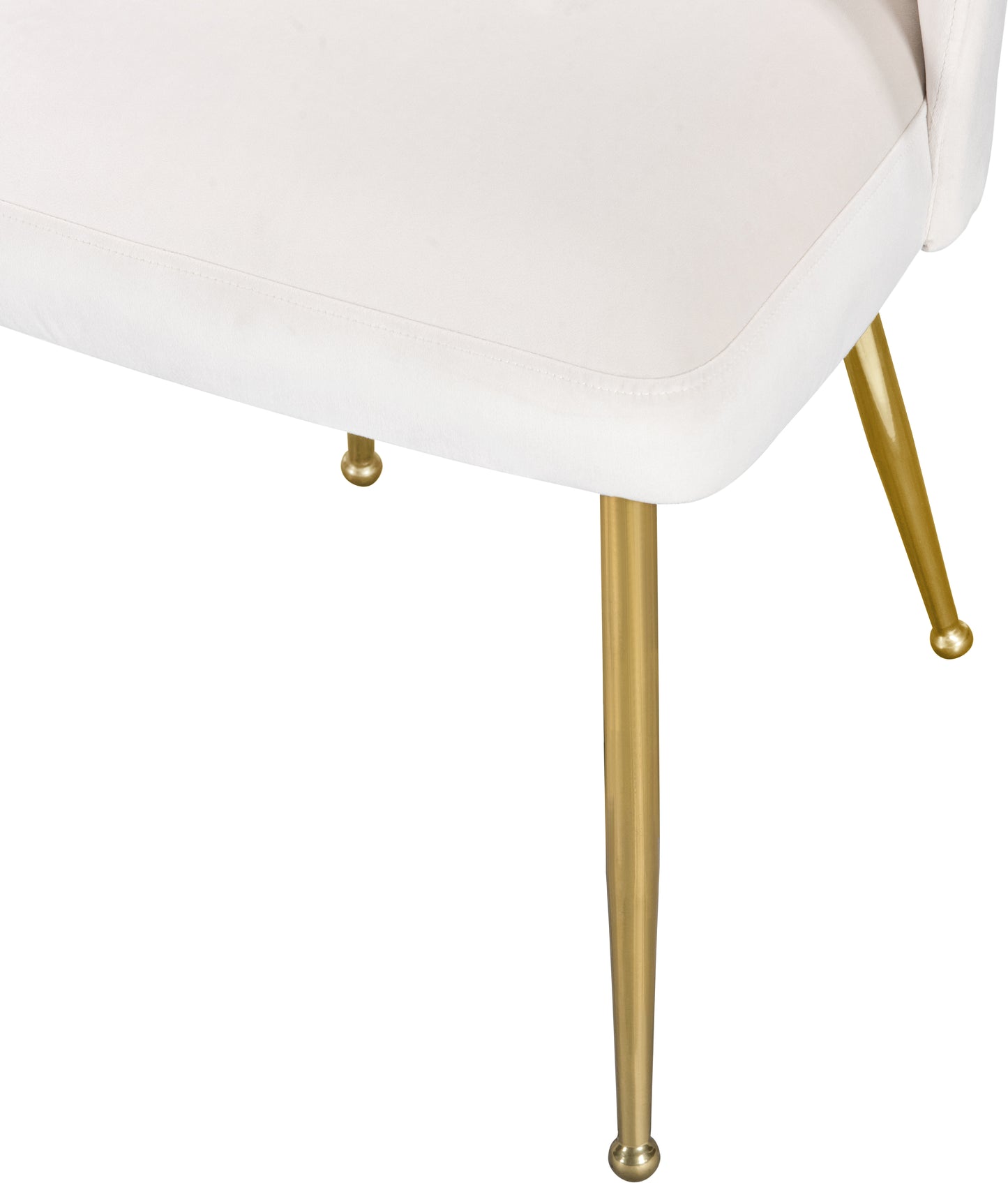 edison cream velvet dining chair c