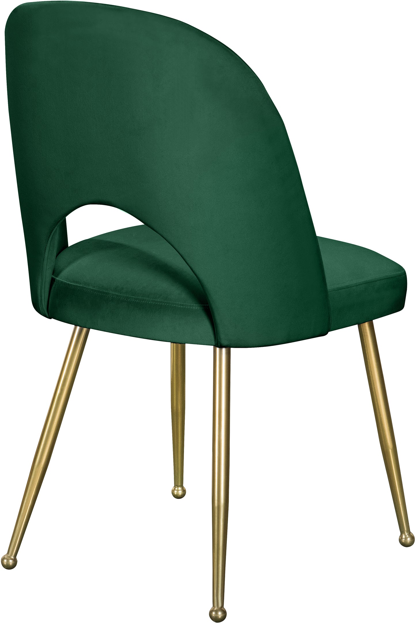 edison green velvet dining chair c