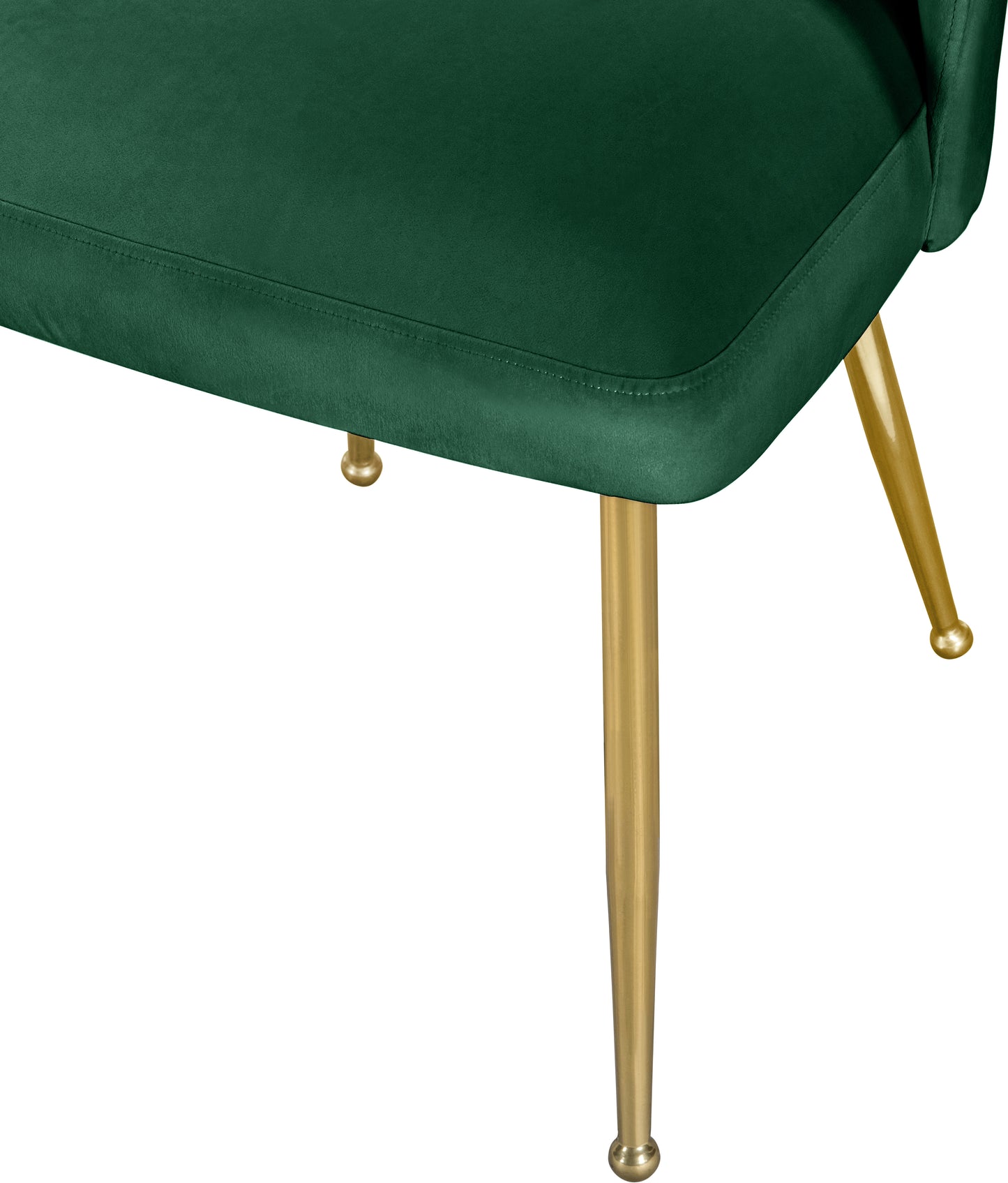 edison green velvet dining chair c