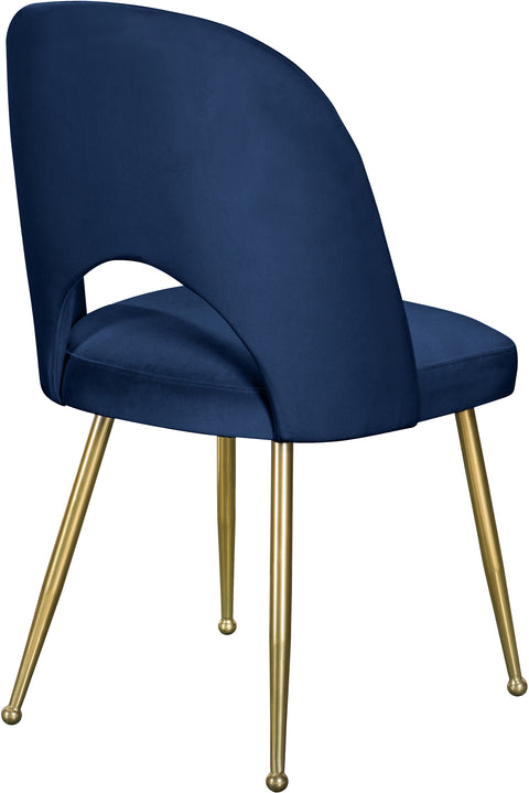 Edison Navy Velvet Dining Chair C