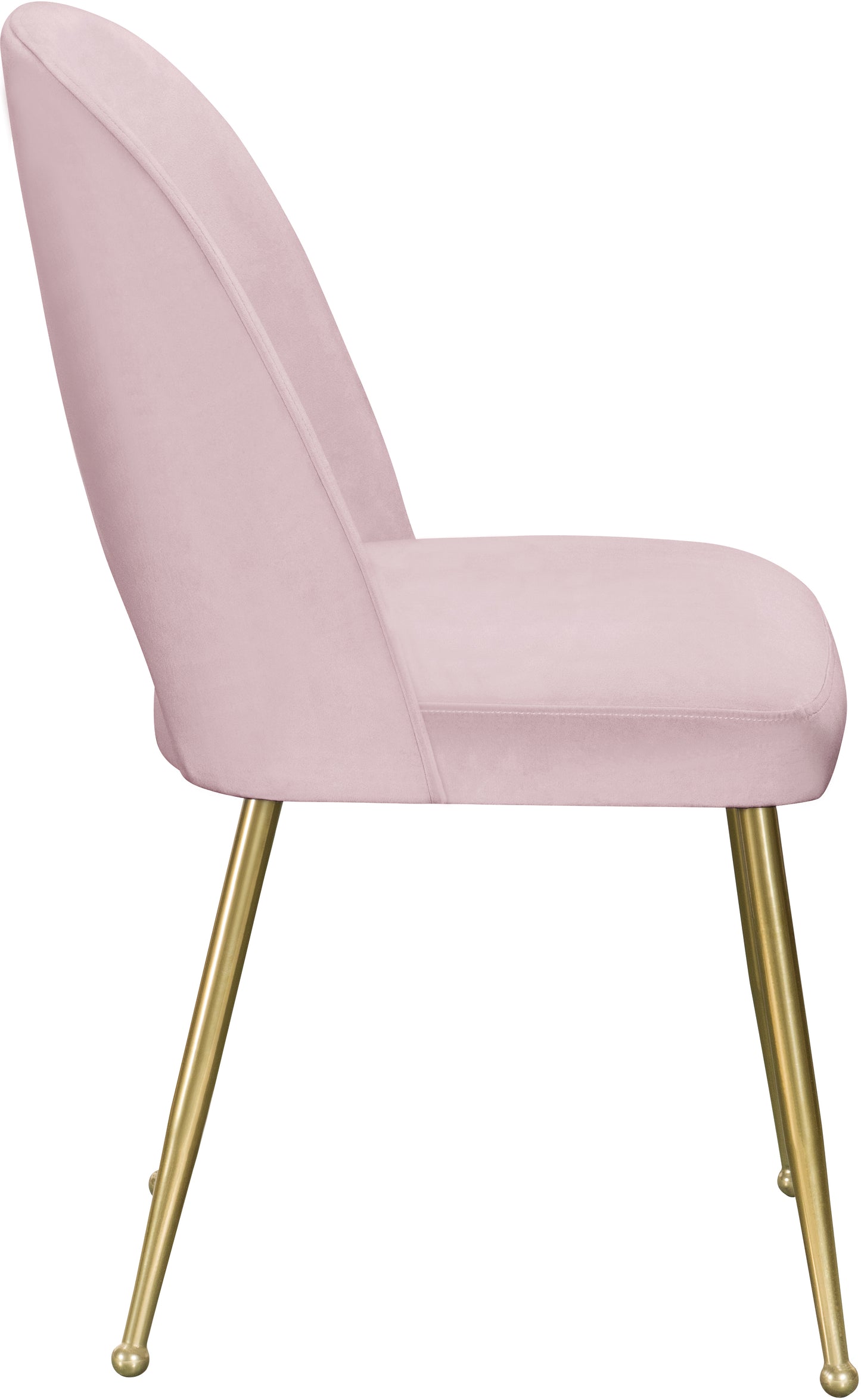 edison pink velvet dining chair c