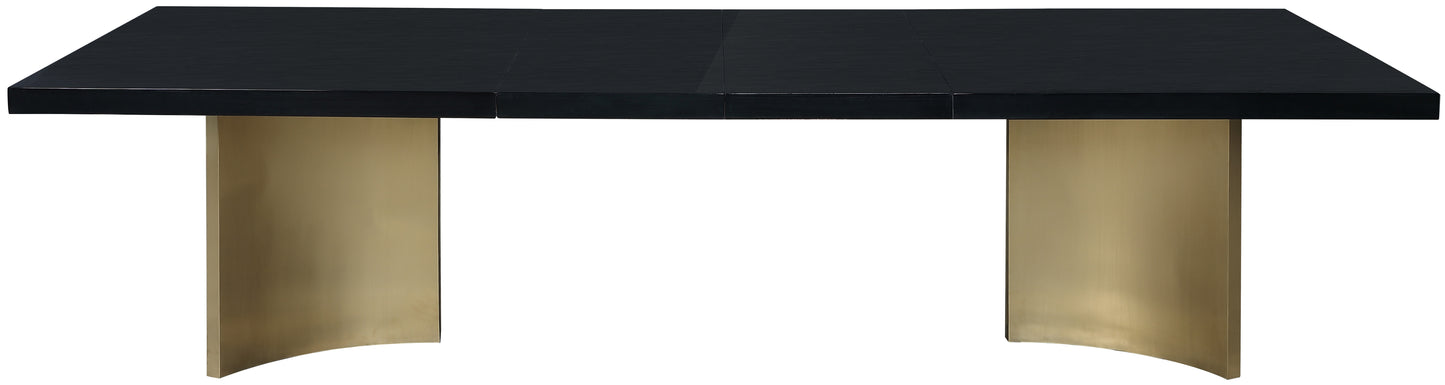 landon black dining table (3 boxes) t