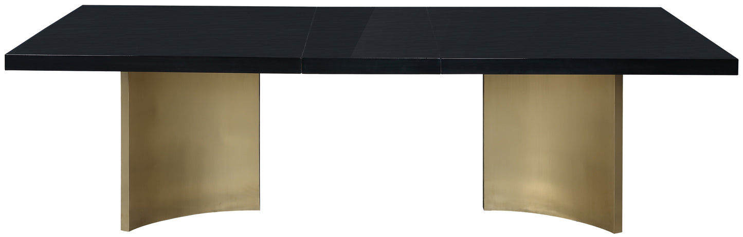 landon black dining table (3 boxes) t