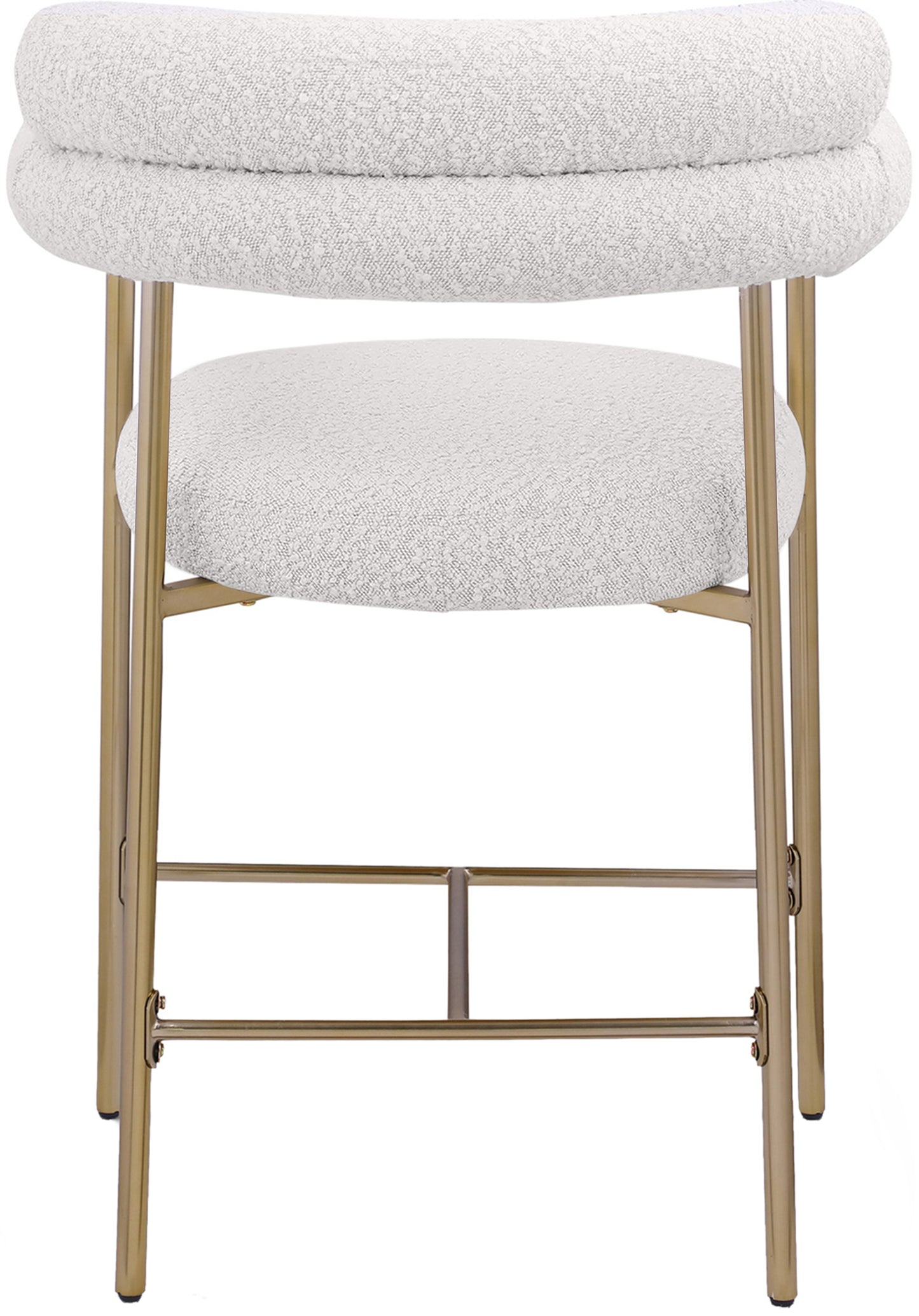 santorini cream boucle fabric counter stool