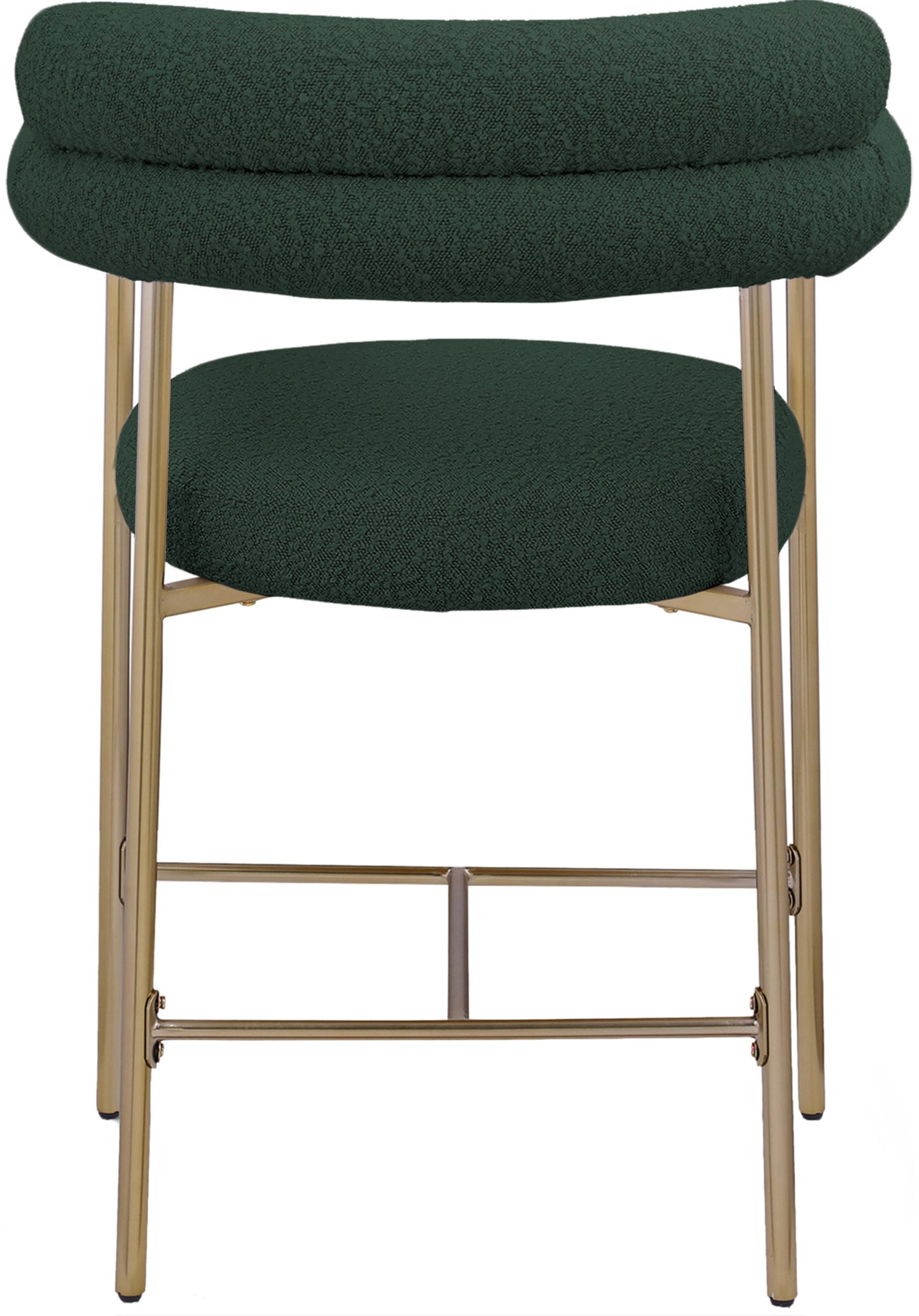 santorini green boucle fabric counter stool