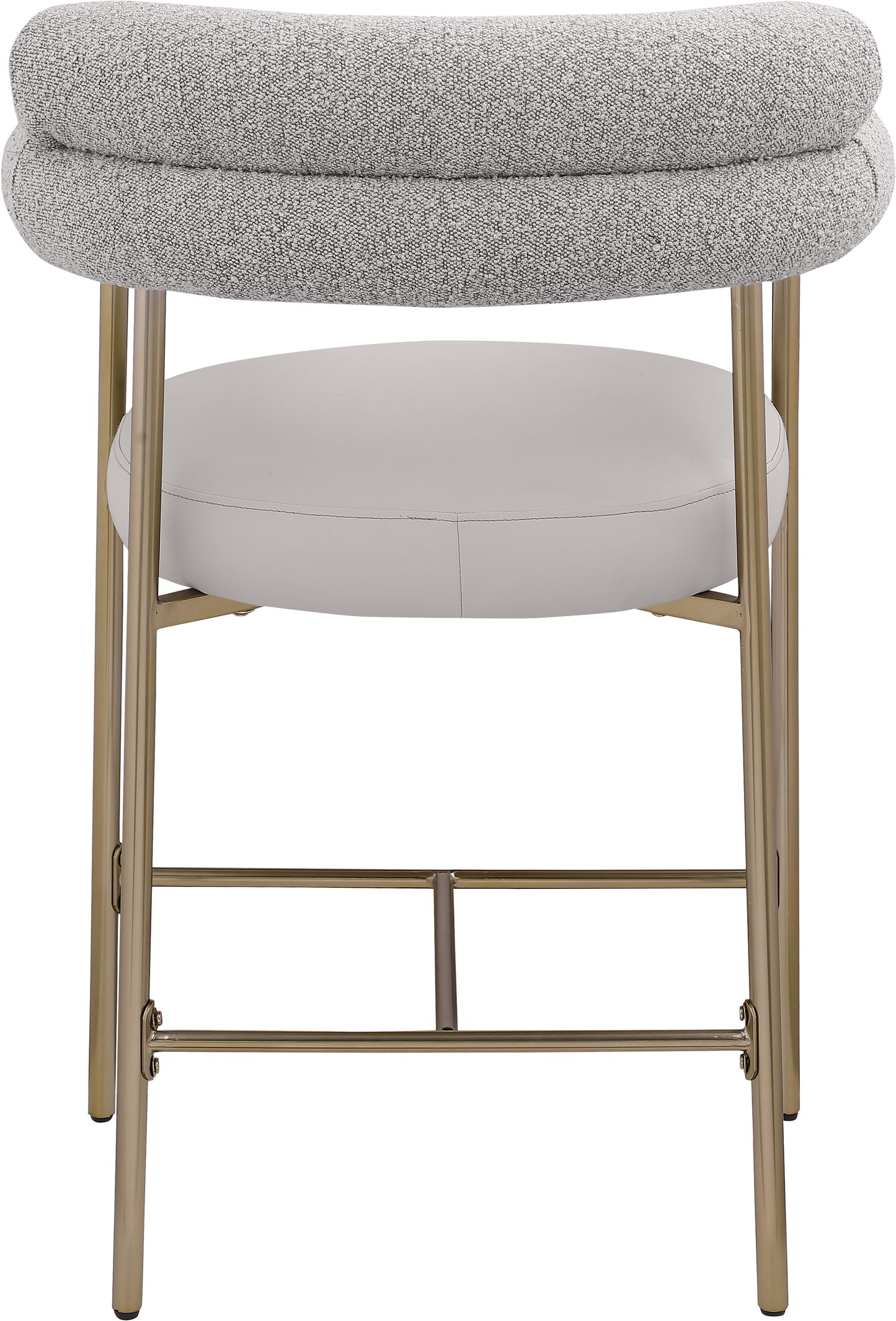 santorini taupe boucle fabric counter stool