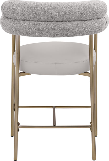 Santorini Taupe Boucle Fabric Counter Stool