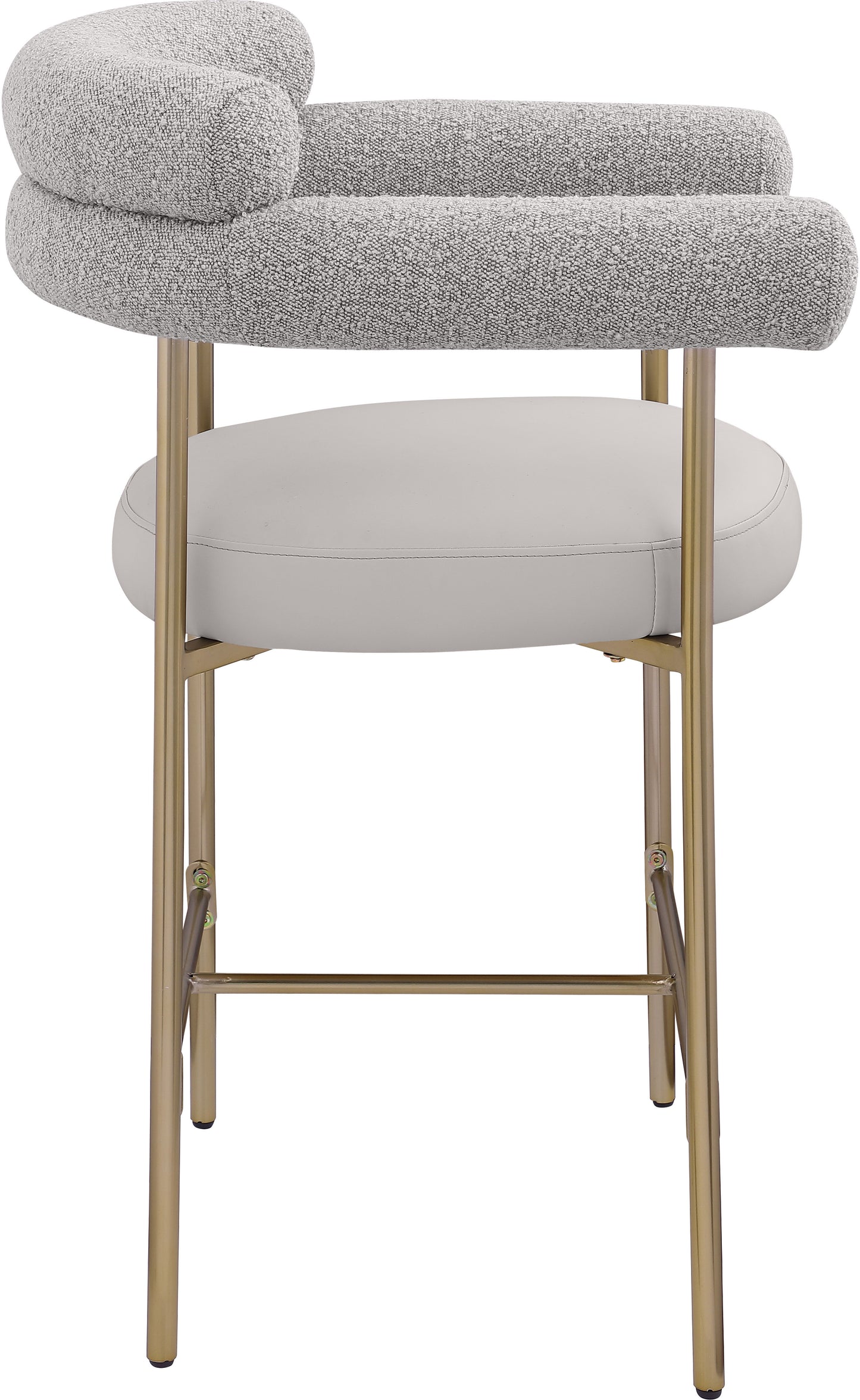 santorini taupe boucle fabric counter stool