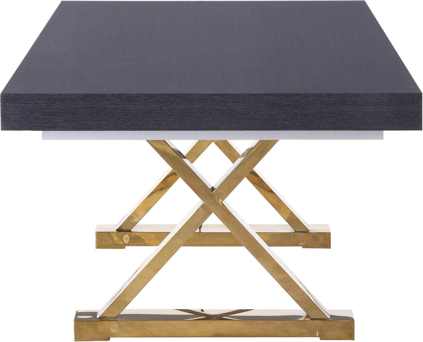 hans grey oak veneer lacquer extendable dining table (3 boxes) t