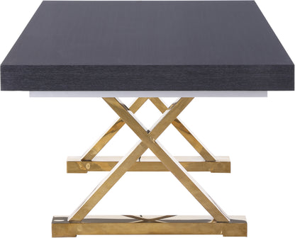 Hans Grey Oak Veneer Lacquer Extendable Dining Table (3 Boxes) T