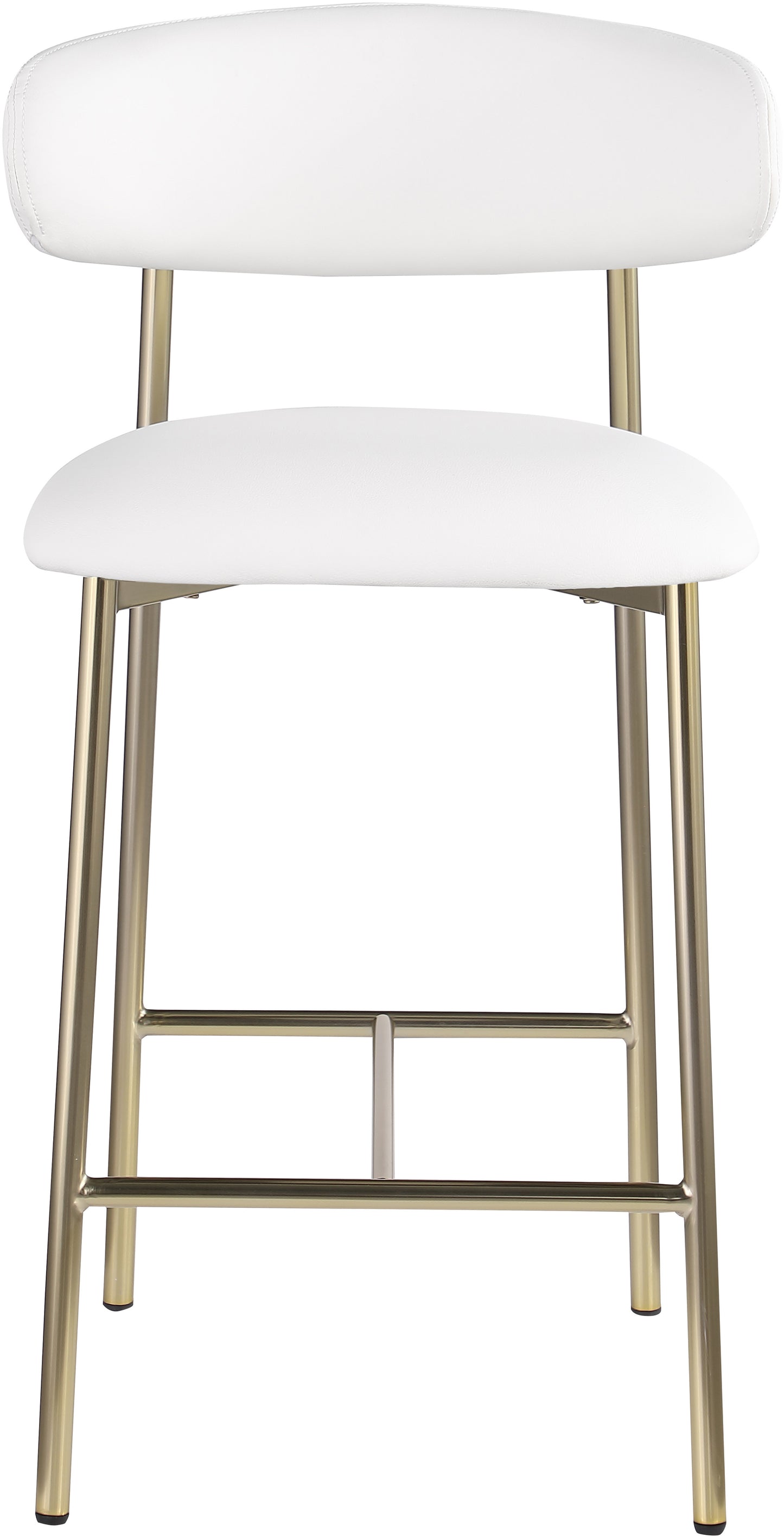 xoxo white vegan leather counter stool