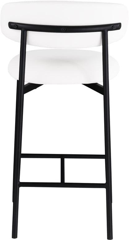 XOXO White Vegan Leather Counter Stool