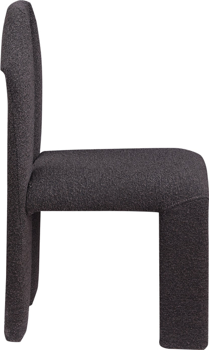 Sei Brown Boucle Fabric Dining Chair