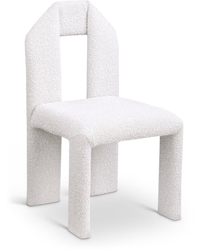 Sei Cream Boucle Fabric Dining Chair