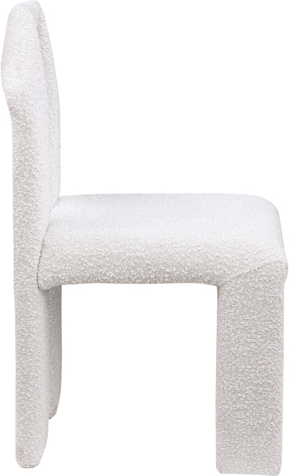 Sei Cream Boucle Fabric Dining Chair