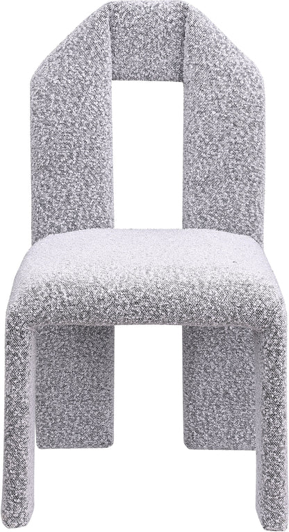 Sei Grey Boucle Fabric Dining Chair