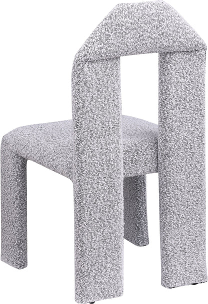 Sei Grey Boucle Fabric Dining Chair