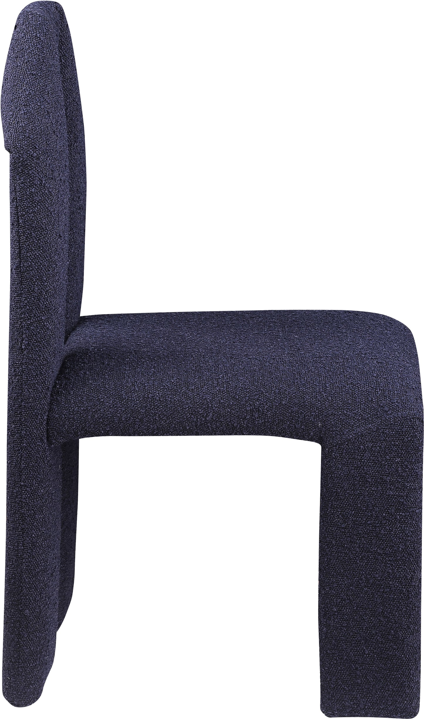 sei navy boucle fabric dining chair