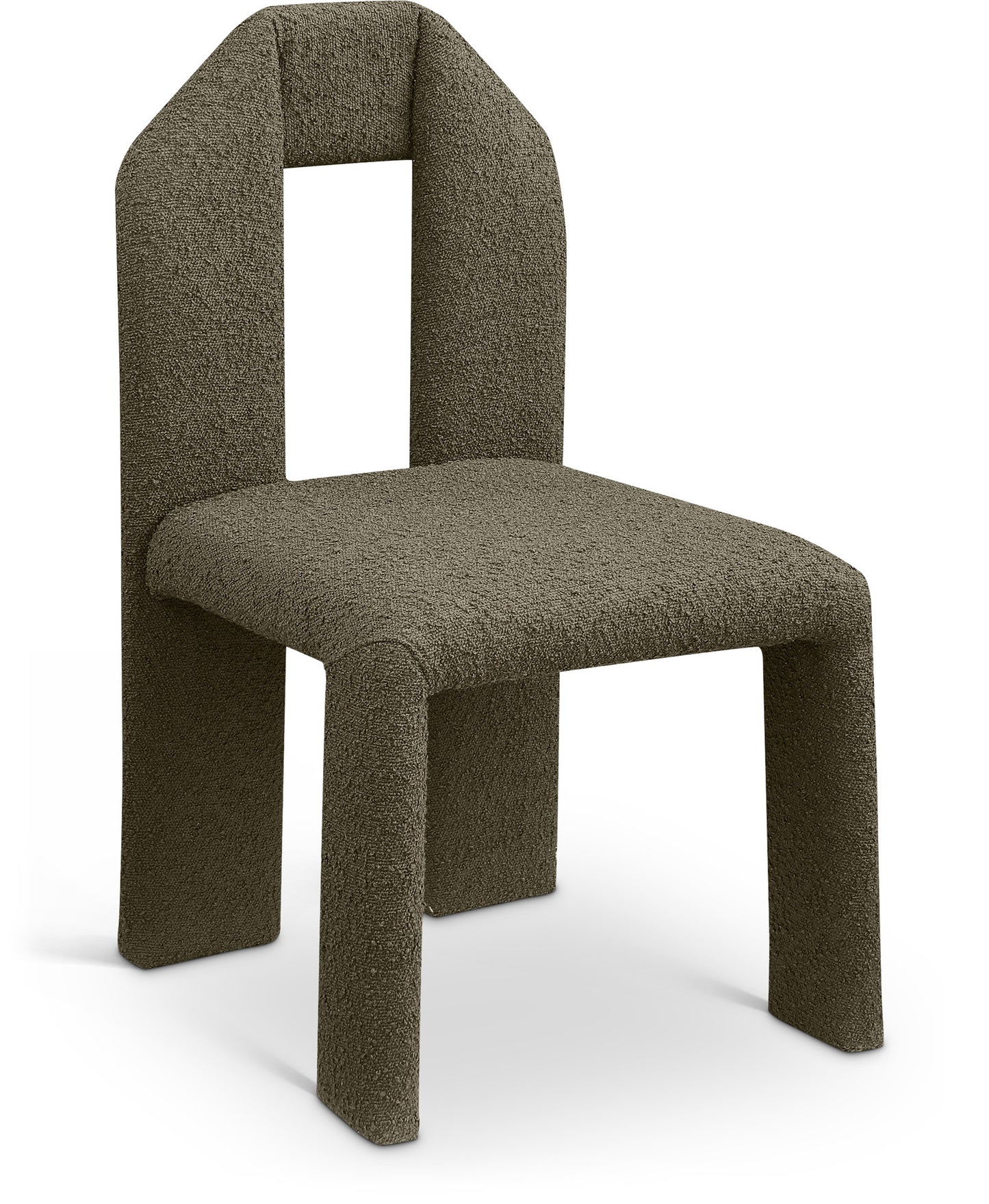 sei olive boucle fabric dining chair