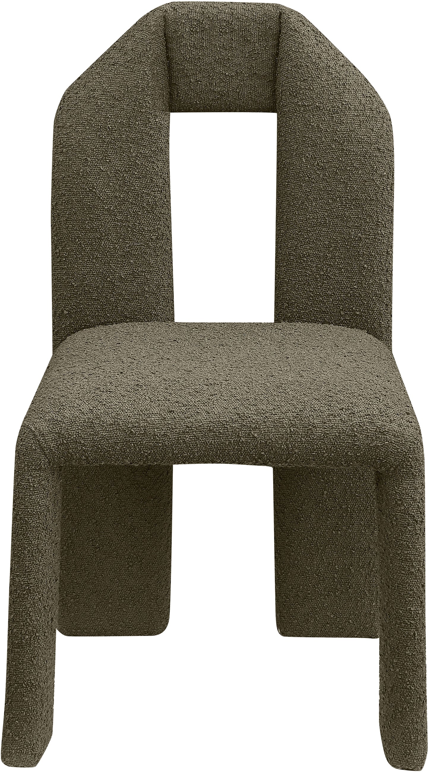 sei olive boucle fabric dining chair