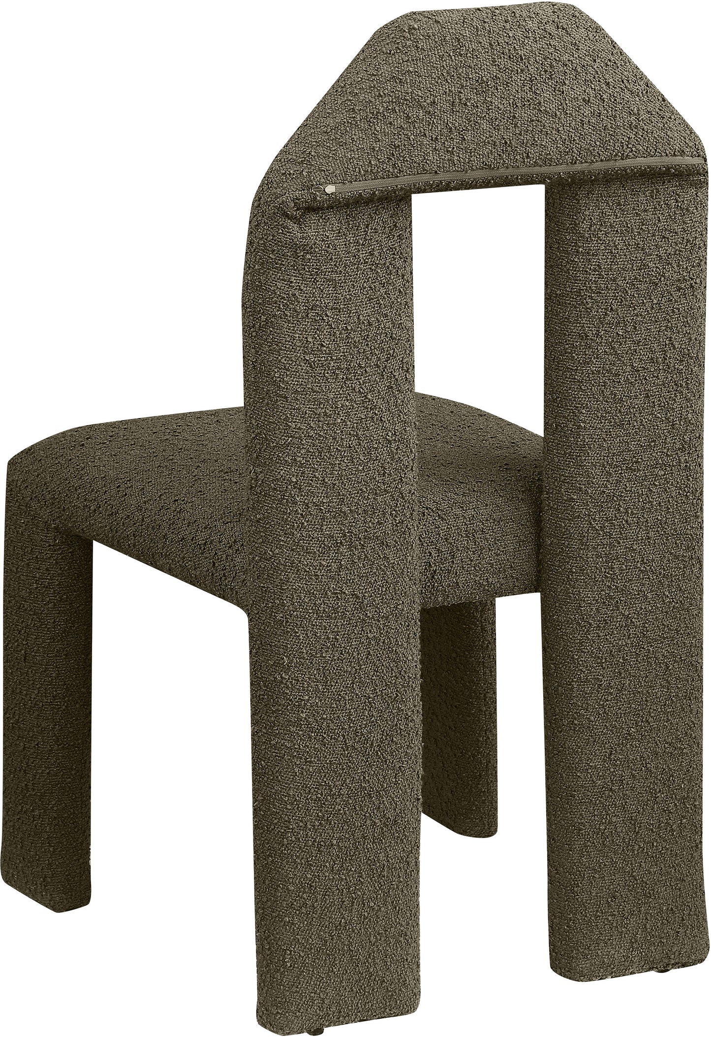 sei olive boucle fabric dining chair