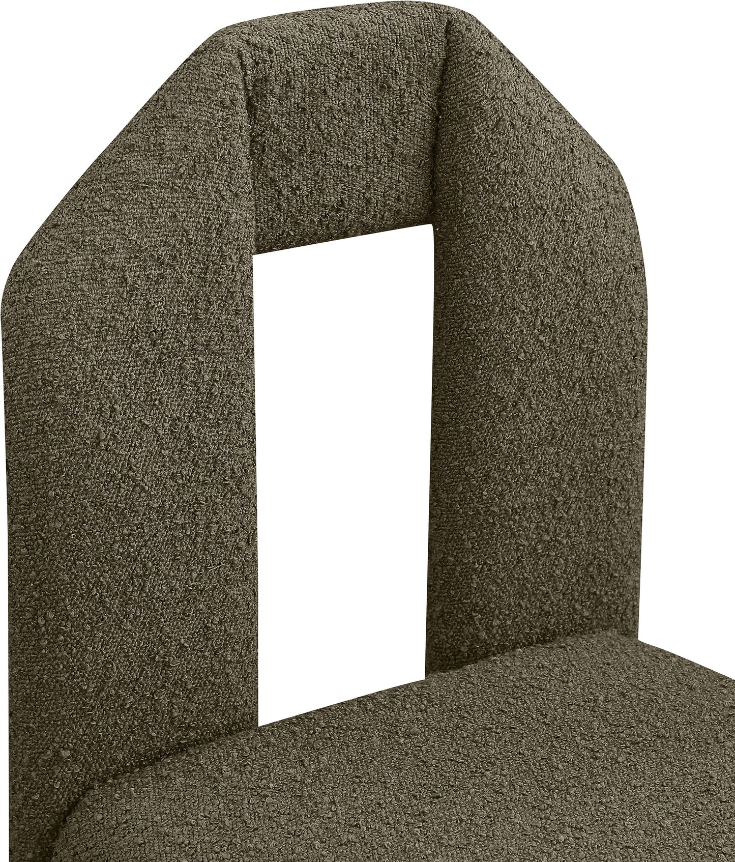 sei olive boucle fabric dining chair