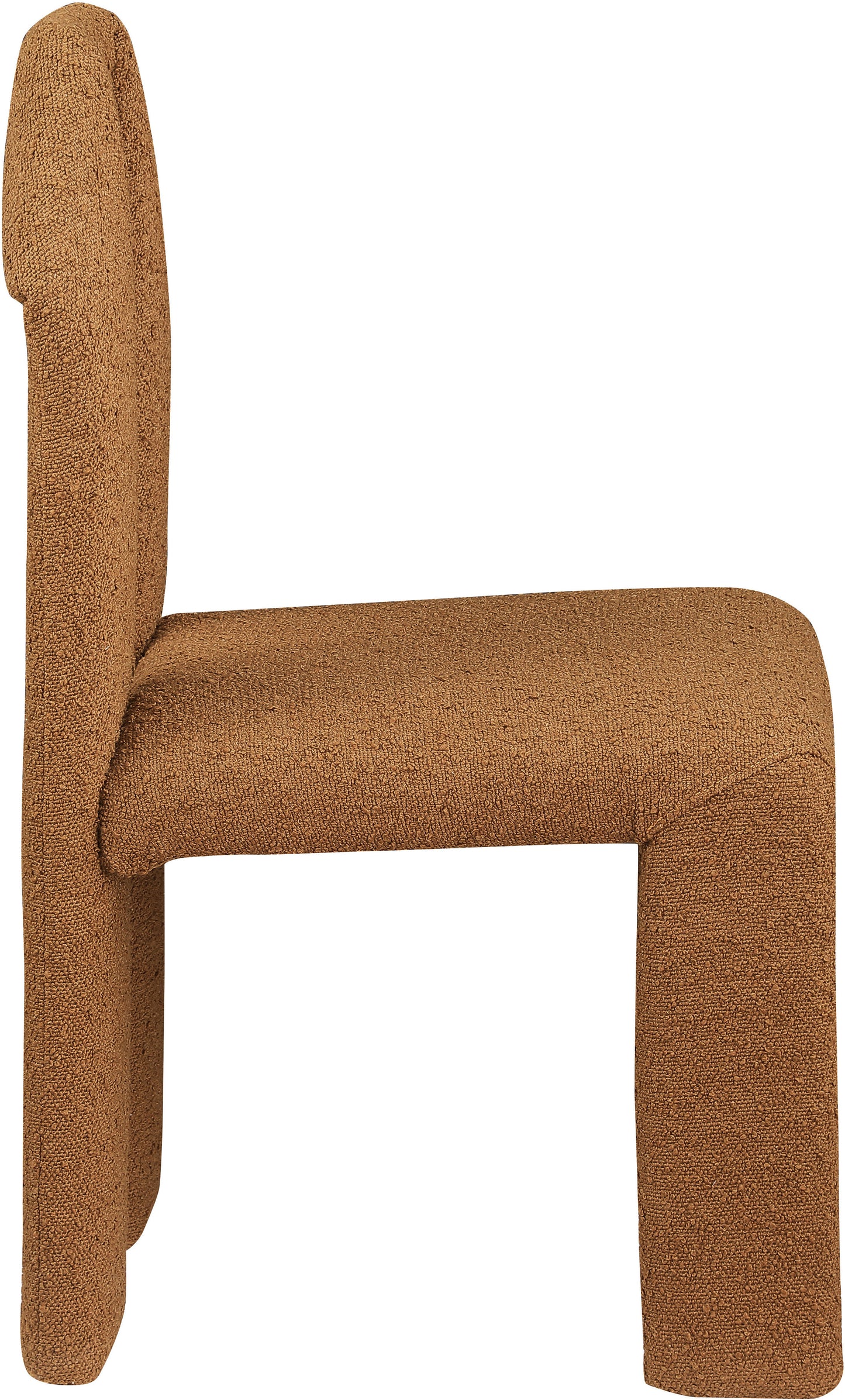 sei saddle boucle fabric dining chair