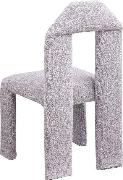 Sei Taupe Boucle Fabric Dining Chair