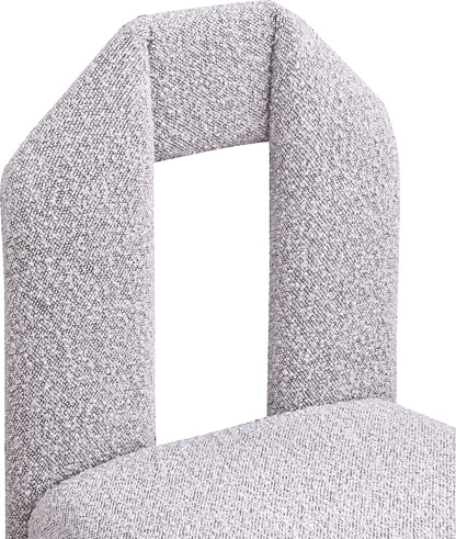 Sei Taupe Boucle Fabric Dining Chair