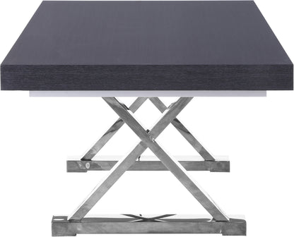 Hans Grey Oak Veneer Lacquer Extendable Dining Table (3 Boxes) T