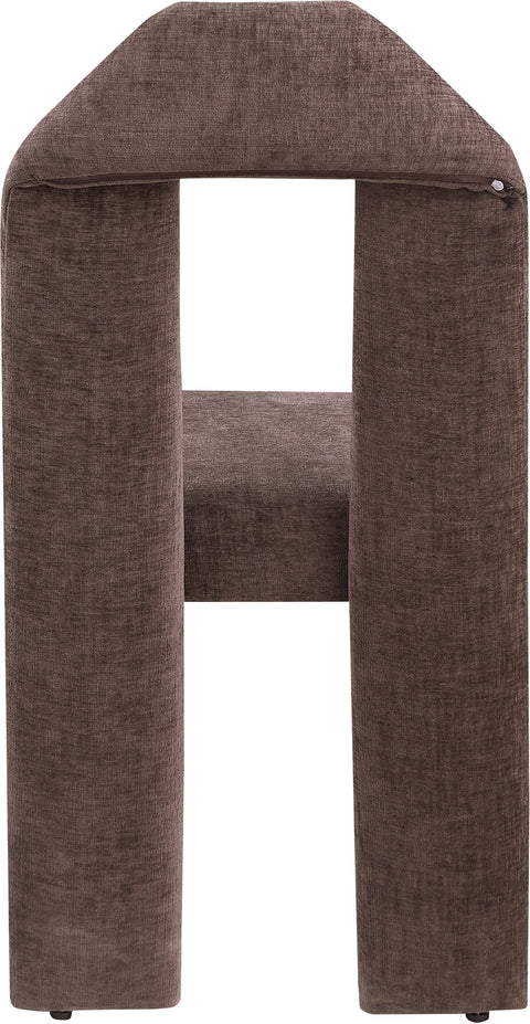 Sei Brown Chenille Fabric Dining Chair