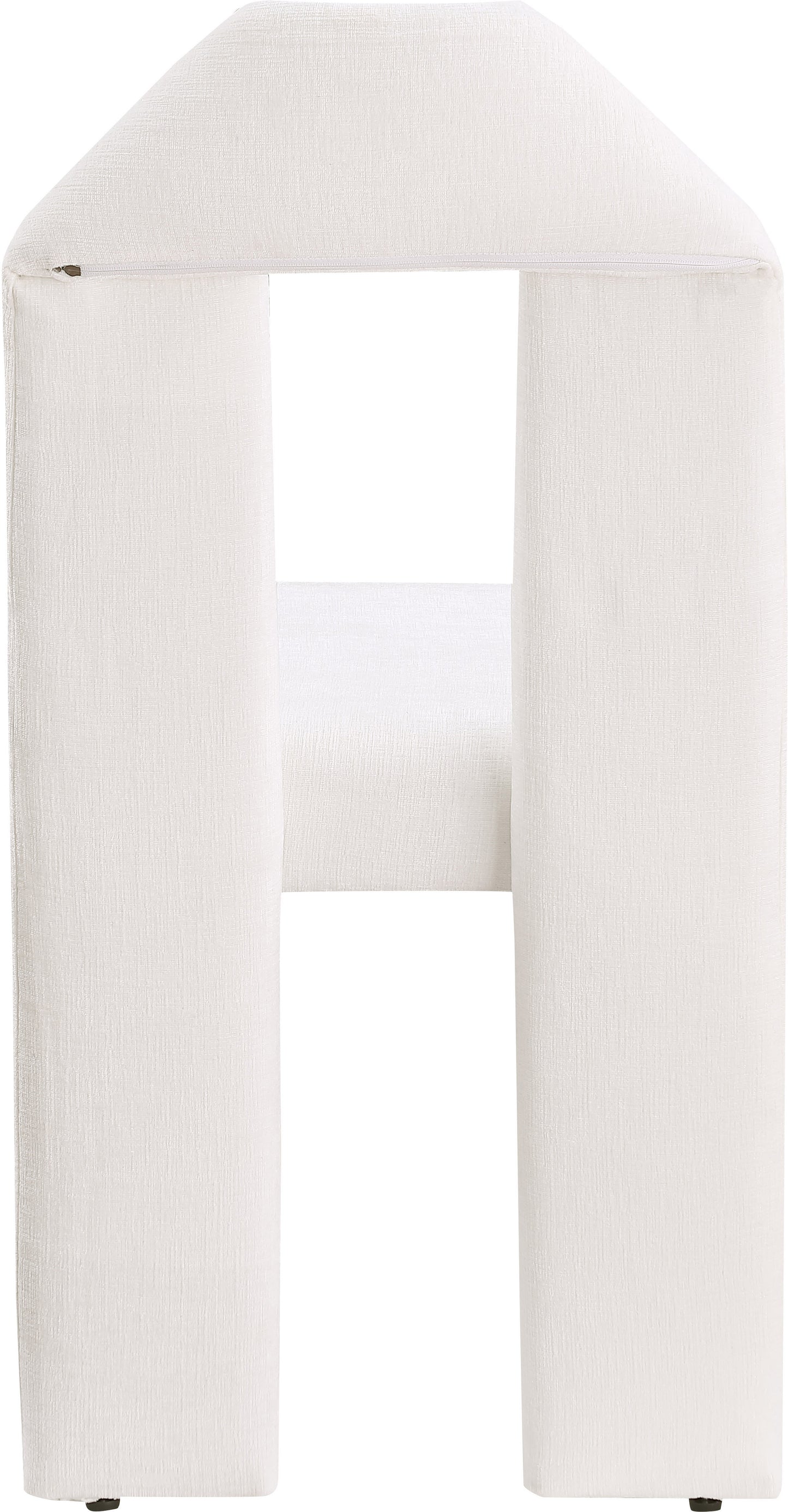 sei cream chenille fabric dining chair