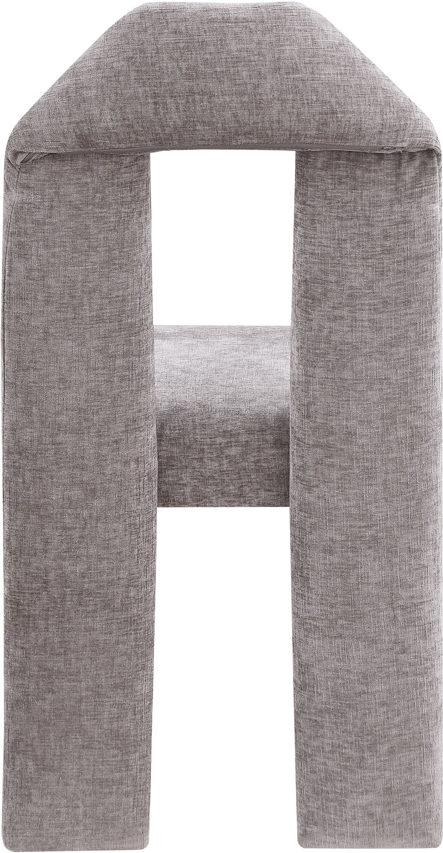 sei grey chenille fabric dining chair