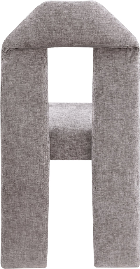 Sei Grey Chenille Fabric Dining Chair