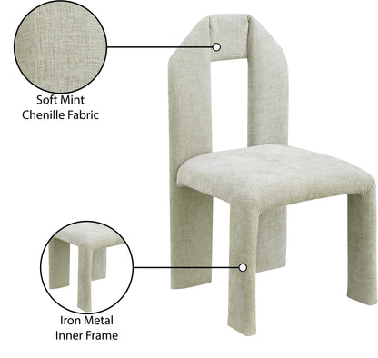 Sei Mint Chenille Fabric Dining Chair