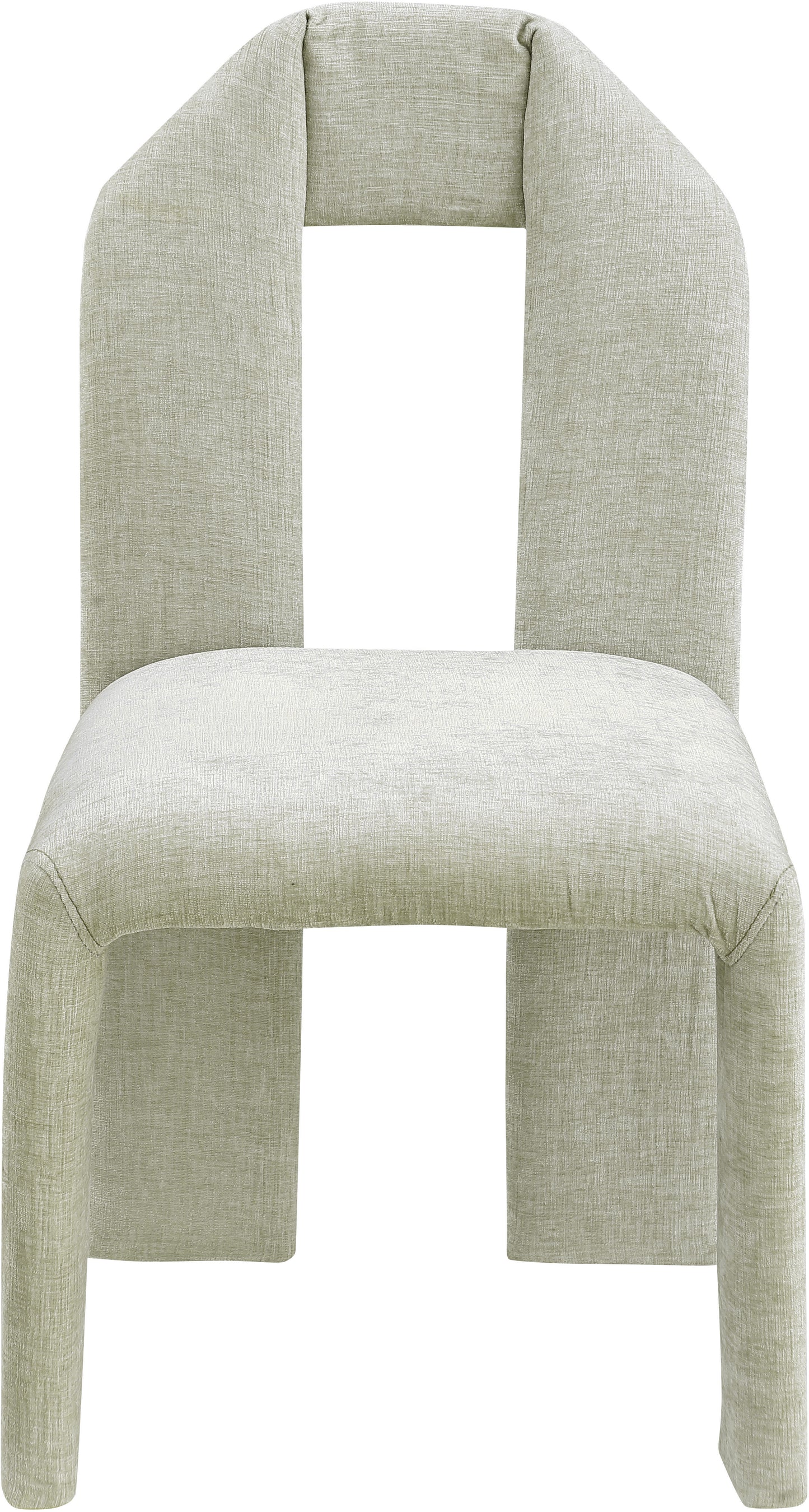 sei mint chenille fabric dining chair